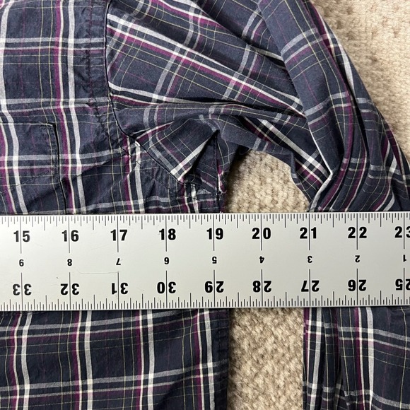 ARIAT PRO SERIES Boys Plaid Long Sleeve Button Down Shirt Size L 14-16 - Picture 7 of 7